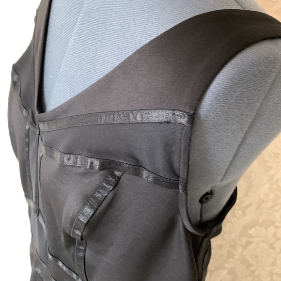 ❌SOLD❌TORRID BLACK SCUBA KNIT & MESH BODYCON DRESS - Picture 7 of 14